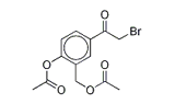 1-{4-(乙酰氧基)-3-[(乙酰氧基)甲基]苯基}-2-溴乙酮 
